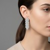 Guili Sterling Silver White Gold Plated Cubic Zirconia Waterfall Cluster Dangle Earrings – Sparkling Design for Weddings and Special Occasions - 3 of 3
