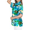 HAPPY BAY Button Down Shirt for Women Casual Beach Party Summer Short Sleeve Vacation Tops Button Up Hawaiian Shirts Blouses for Women - 3 of 4