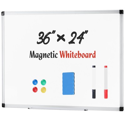 Musment 36 X 24 Inches Magnetic Dry Erase Board Aluminum Frame: Wall Mount Whiteboard for Office & Presentation