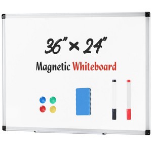 Musment 36 X 24 Inches Magnetic Dry Erase Board Aluminum Frame: Wall Mount Whiteboard for Office & Presentation - 1 of 4