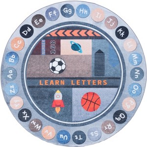 Santa Monica Kids SMK125  Machine Washable Skid-Resistant Power Loomed Indoor Rugs - Safavieh Kids - 1 of 4
