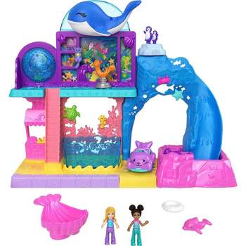 Polly Pocket Sparkle Cove Adventure Dolls, Clothes & Accessories Set,  Fashion Pack with 4 Dolls (3-inch) & 45+ Total Pieces, HKW10