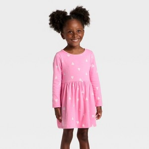Toddler Girls' Long Sleeve Dress - Cat & Jack™ - 1 of 3