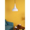 Elegant Lighting Circa 1 Light White Pendant - 2 of 4