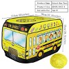 Etokfoks Pop Up School Bus Tent for Kids Indoor Outdoor Playhouse Large Windows Basketball Hoops Easy Setup Fits 2 to 3 Children Ages 3 Plus 1 Piece - 4 of 4