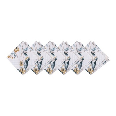 C&F Home Calix Bluebird Cotton Napkin Machine Washable Set of 6