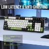 AULA F99 Pro 95% Mechanical Keyboard, Tri-Mode BT5.0 2.4G, Hot Swappable, RGB, Knob, Black/White/Green - 4 of 4
