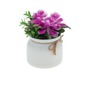 Unique Bargains Artificial Plants 4-Piece Large Lotus Plastic 3.54"x3.54"x6.69" 1 Pcs - 1 of 4