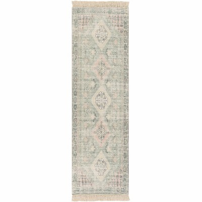 Hauteloom Foraker Sage Green Cotton Rug
