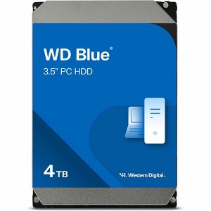 Western Digital Blue 4TB 3.5" SATA 5400rpm Internal Hard Drive WD40EZAX - 1 of 4