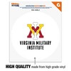 Virginia Military Institute Keydets Logo Automotive Car Window Locker Circle Bumper Sticker - 3 of 4