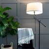 Brightech Ava Modern (Includes LED Light Bulb) Arc Floor Lamp Matte Black: Linen Shade, UL Listed - 4 of 4