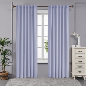 Deconovo Blackout Curtains 2 Panels - 42" W, Back Tab, Room Darkening - 1 of 4