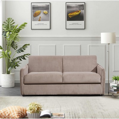 Reversible High-end Sleeper Sofa With Memory Foam Mattress Couch Bed