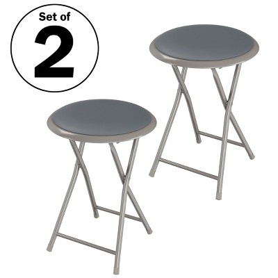 Trademark Home Heavy Duty 24 Inch Folding Stools With Padded Seats   GUEST Bd7359ac Fbb1 4560 8b72 1763fd221b06