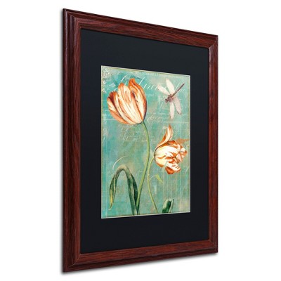 Trademark Fine Art -Color Bakery 'Tulips Ablaze I' Matted Framed Art