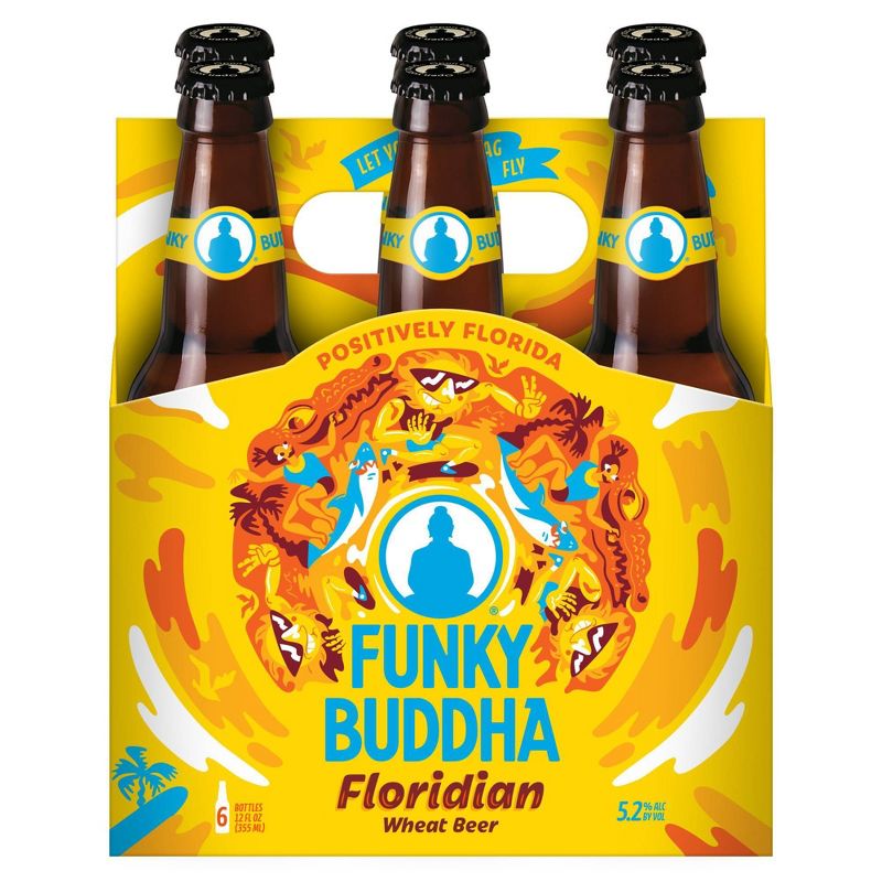 Funky Buddha Floridian Hefeweizen Beer - 6pk/12 fl oz Bottles, 2 of 4