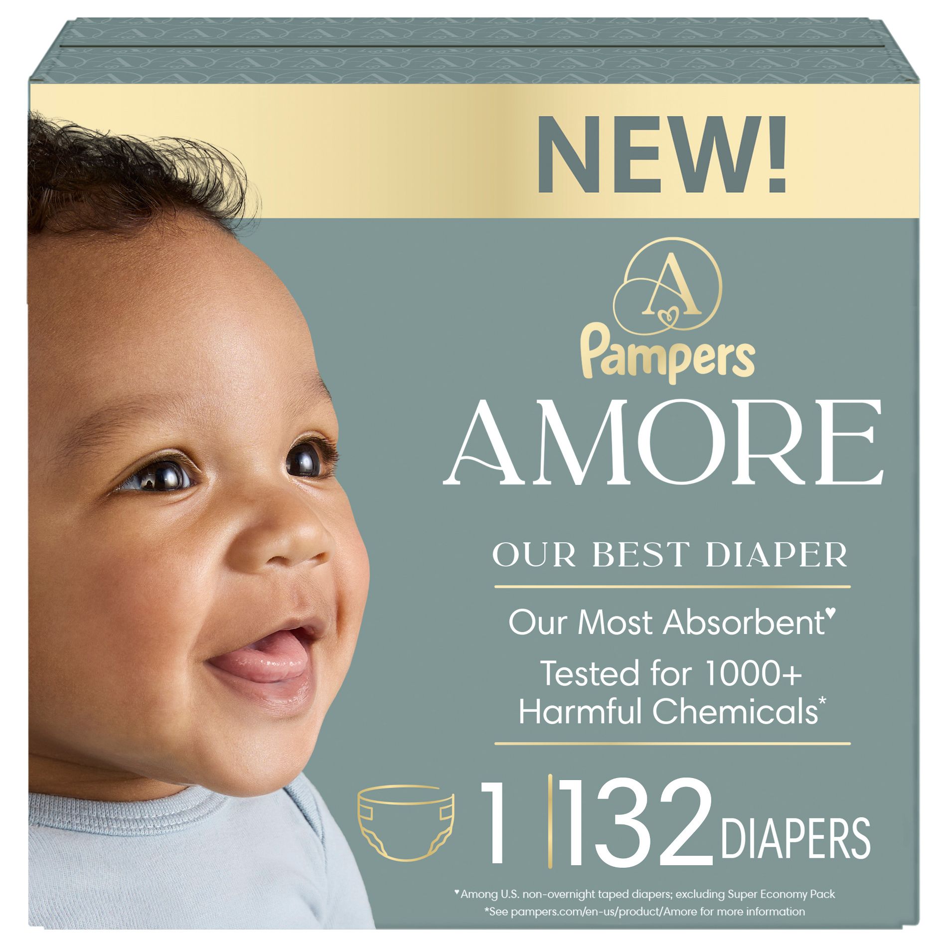 Amore by Pampers Luxury Diapers - (Select Size and Count)