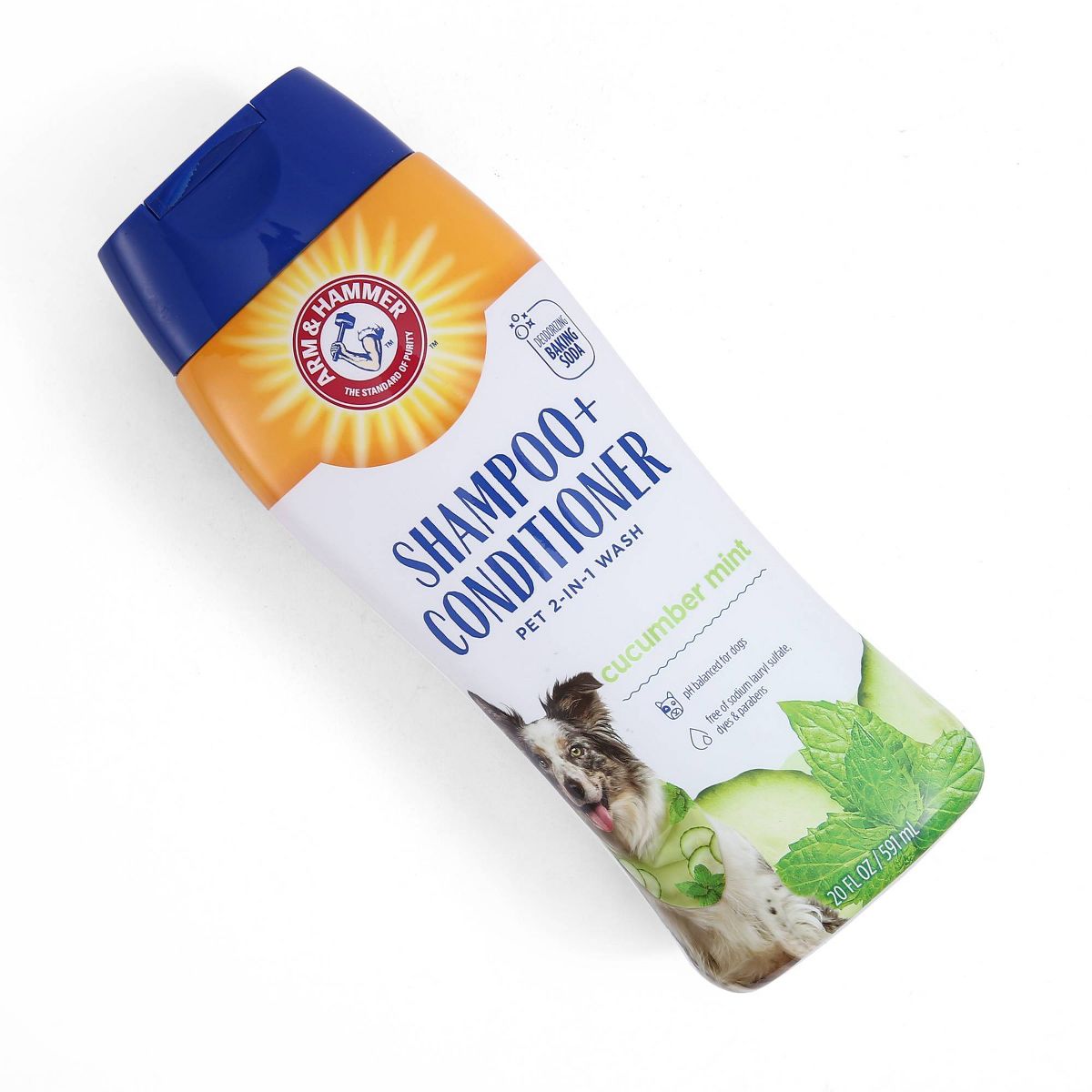 Arm & Hammer 2-in-1 Cucumber and Mint Scented Dog Shampoo and Conditioner - 20 fl oz - thumbnail 3