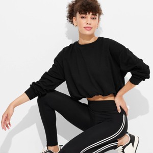 Women's Bubble Hem Sweatshirt - Wild Fable™ - 1 of 3
