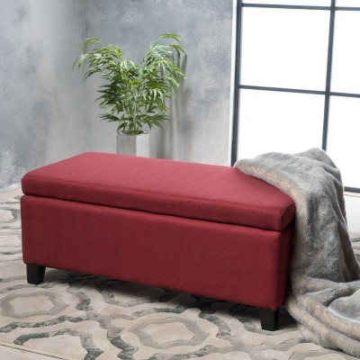 CAVINAS Modern 39" Storage Ottoman Bench,Footstool with Hidden Storage,Storage Bench for Living Room,Bedroom,Office