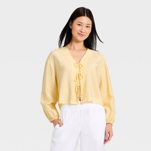 【新品】TODAYFUL Jacquard Balloon Blouse Balloon-Sleeve Jacquard Blouse - Beige/Tartan - & Other Stories US