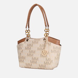 MKF Collection Cameron Tote Bag Stylish Vegan Leather Handbag with Spacious Design by Mia K - 1 of 4