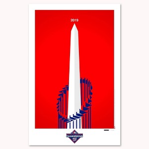 MLB Washington Nationals 2019 World Series Trophy Art Poster - 1 of 1