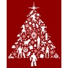 Women's Guardians of the Galaxy Holiday Special Silhouettes Christmas Tree T-Shirt - 2 of 4