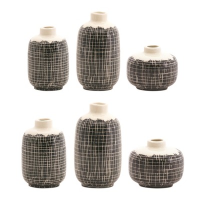 Melrose Ceramic Bud Vase (Set of 6)