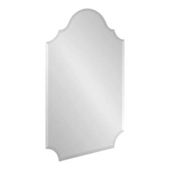24" x 36" Reign Arch Wall Mirror Silver - Kate & Laurel All Things Decor