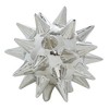 Olivia & May Set of 3 Modern Ceramic Spiked Star Figurine Silver: Indoor Tabletop Decorative Sculptures - 4 of 4