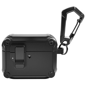 Vena For Apple AirPods Pro 3 Case Cover with Auto Open Lock, Elastic Protective Cover Compatible with MagSafe AirPods Pro Gen 3 3rd Generation, Black - 1 of 4