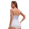 INSPIRE CHIC Women's Lace Trim Silk Satin V Neck Cami Vest Adjustable Spaghetti Strap Sleeveless Camisoles - 2 of 4