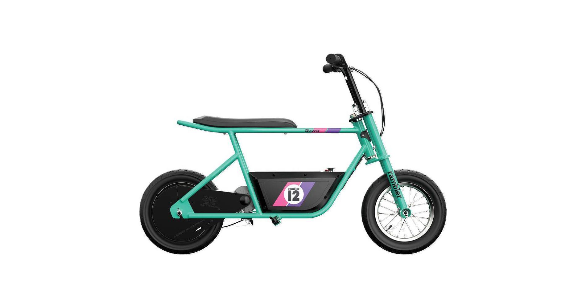 Razor Rambler 12" Step Over Electric Cruiser Bike - Mint: 250W Motor, Steel Frame