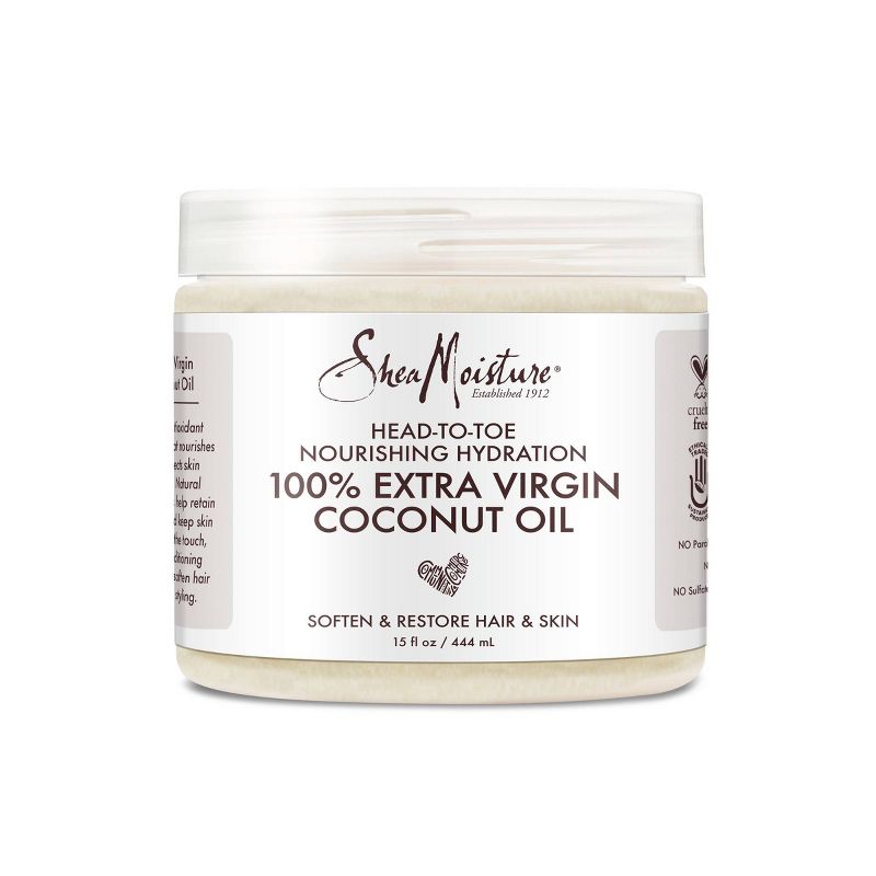 SheaMoisture 100% Extra Virgin Coconut Oil - 15 fl oz, 3 of 16
