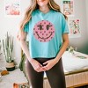 Simply Sage Market Women's Smiley Face Strawberries Short Sleeve Relaxed Fit Cropped Graphic Tee - 2 of 3