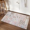 Vintage Area Rug Bohemian Washable Rug Soft Low Pile Rugs for Living Room Bedroom Dining Room - 3 of 4
