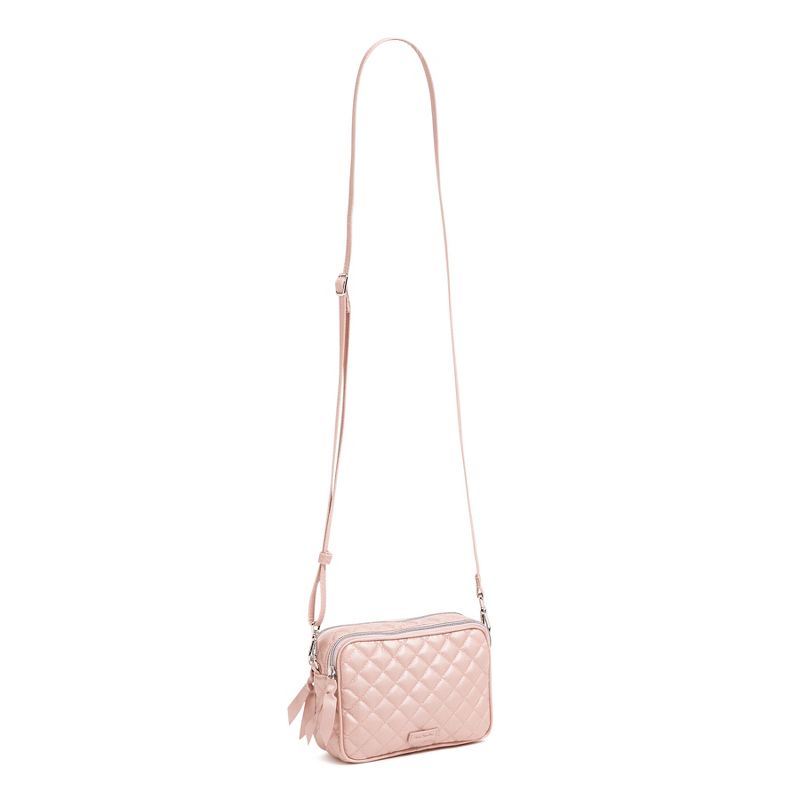 Vera Bradley Women's Pearlized Nylon Mini Evie Crossbody Bag, 1 of 4