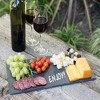 Twine Country Home Slate Cheese Board and Chalk Set, Natural Slate with Velvet Backing, Soapstone Chalk, 8" by 16", Gourmet Gift Set - 4 of 4