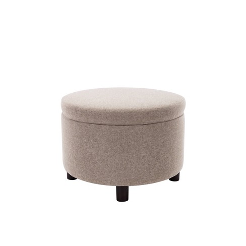 Round storage best sale ottoman target