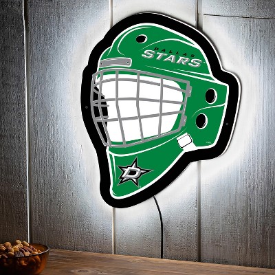 Evergreen Ultra-Thin Edgelight LED Wall Decor, Helmet, Dallas Stars- 15.6 x 19 Inches Made In USA