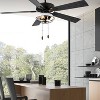52" 5-Blade LED Metal Lantern Lighted Ceiling Fan Black - River of Goods: Reversible Motor, UL Listed, Indoor Use - 3 of 4