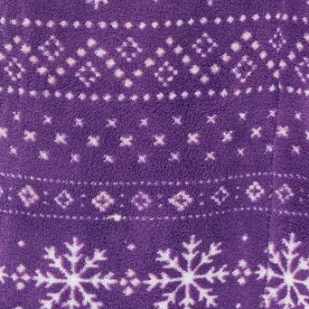 snowflake fair isle purple