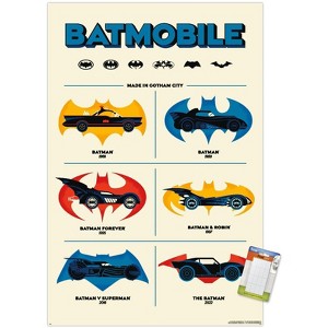 Trends International DC Comics Batman: 85th Anniversary - The Batmobiles Logos Unframed Wall Poster Prints - 1 of 4