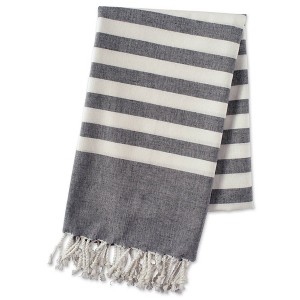 28"x59" Fouta Striped Throw Blanket - Design Imports - 1 of 4