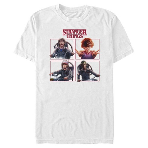  Stranger Things Mens Character Boxes Graphic T-Shirt :  Clothing, Shoes & Jewelry