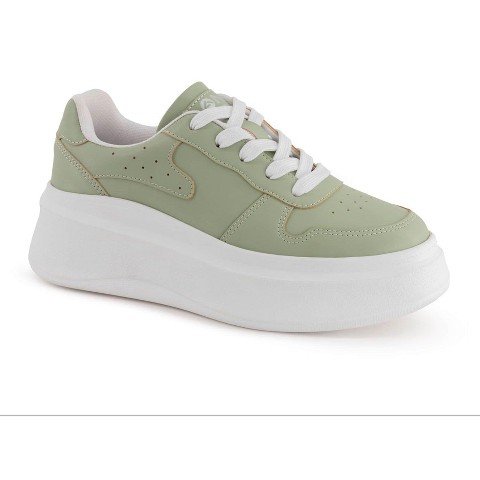 Женские кроссовки Andrea Women's Platform Urban Sneakers 69907-3907887 Green 9