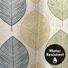 Americanflat 71" x 74" Shower Curtain, Leaves Multicolor by Lisa Nohren - 3 of 4
