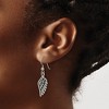 Chisel Stainless Steel Antiqued and Polished Angel Wing Stud Earrings - 4 of 4